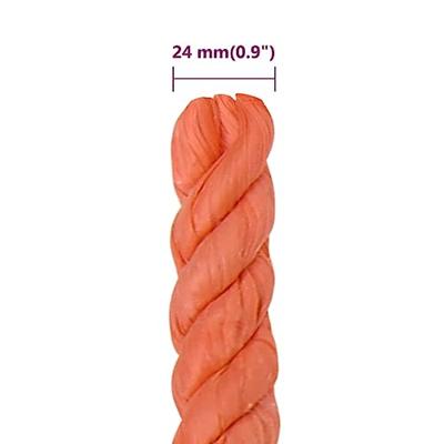Werktouw 24 mm 25 m polypropeen oranje