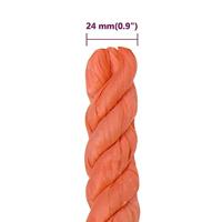 Werktouw 24 mm 25 m polypropeen oranje - thumbnail