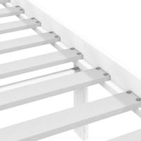Bedframe zonder matras massief grenenhout wit 120x190 cm - thumbnail