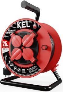 Kel Kabelhaspel H05 3x1,5qmm 25m rood IP44 - 1167282