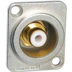 Amphenol ACJD-WHT RCA Socket | Type D | Shell Behuizing | Wit
