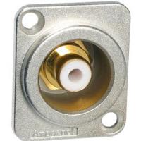 Amphenol ACJD-WHT RCA Socket | Type D | Shell Behuizing | Wit - thumbnail