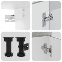 7-delige Keukenkastenset Kalmar bewerkt hout grijs sonoma eiken - thumbnail