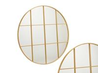 Wandspiegel Cirkelvormig Gouden Metaal (100 x 2,5 x 100 cm) - thumbnail