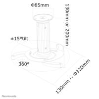 Neomounts BEAMER-C80 Plafondsteun - thumbnail