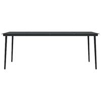 7-delige Tuinset met kussens zwart - thumbnail