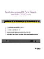 NETGEAR GS116PP Netwerk switch 16 poorten PoE-functie - thumbnail