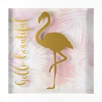 RoomMates ingelijste poster hello beautiful 25,4 cm goud - thumbnail