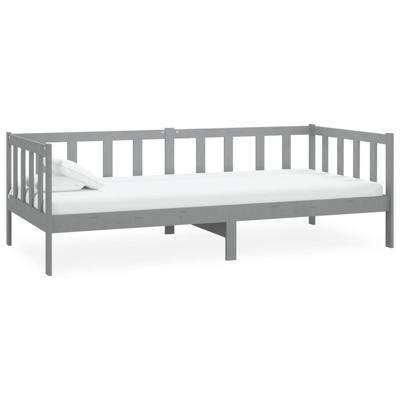Bedbank massief grenenhout grijs 90x200 cm Bedbank massief grenenhout grijs 90x200 cm