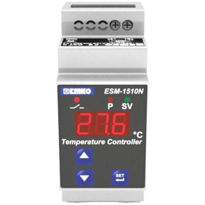 Emko ESM-1510-N Tweestandenregelaar Temperatuurregelaar Pt1000 -50 tot 400 °C Relais 10 A (l x b x h) 61.2 x 35 x 90 mm