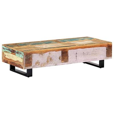 Salontafel 120x50x30 cm massief gerecycled hout en staal Salontafel 120x50x30 cm massief gerecycled hout en staal