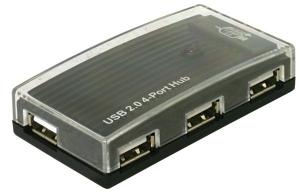 Delock Delock - Hub - 4 x USB 2.0 - Desktop 61393 USB-hub 4 poorten USB-A USB 2.0 480 MBit/s Zwart Delock Delock - Hub - 4 x USB 2.0 - Desktop 61393 USB-hub 4 poorten USB-A USB 2.0 480 MBit/s Zwart