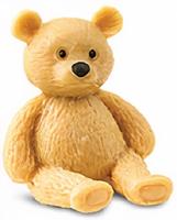 Safari speelfiguur teddybeer junior 2,5 x 2 cm bruin 192 stuks - thumbnail