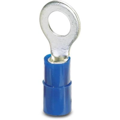 Phoenix Contact 3240022 Ringkabelschoen Dwarsdoorsnede (max.): 2.50 mm² Schachtdiameter: 3.7 mm Deels geïsoleerd Blauw 100 stuk(s)
