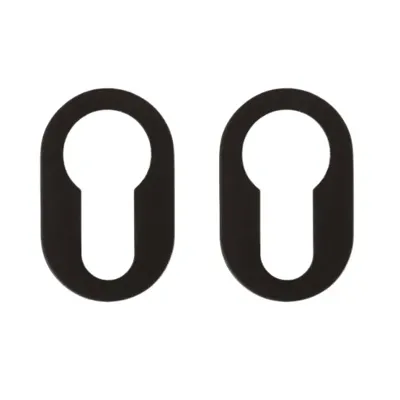 Nuda cilinderplaatjes 26×42 mm mat zwart