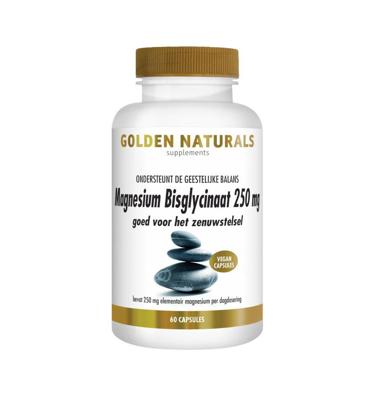 Golden Naturals Magnesium Bisglynaat 250mg Capsules Golden Naturals Magnesium Bisglynaat 250mg Capsules