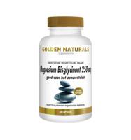 Golden Naturals Magnesium Bisglynaat 250mg Capsules - thumbnail