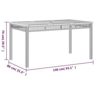 3-delige Tuinset met kussens poly rattan zwart - thumbnail
