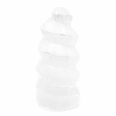 Seleniet Toren Spiraal 10 cm Seleniet Toren Spiraal 10 cm