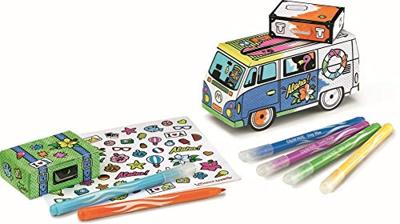 Joustra Maped creatief caravan inkleuren en vouwen