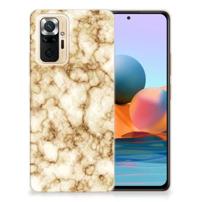 Xiaomi Redmi Note 10 Pro | TPU | Siliconen hoesje | Marmer Goud