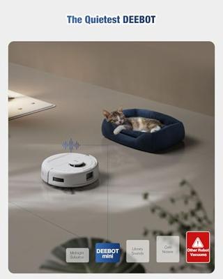 ECOVACS Dweil- en zuigrobot Blauw, Wit