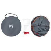 Privacytent pop-up waterdich grijs en oranje - thumbnail