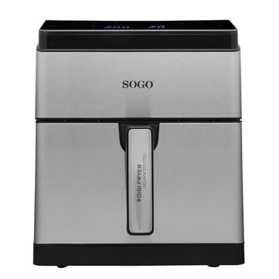 SOGO Human Technology Advanced 1800 Airfryer 8 l 1800 W Zwart, RVS SOGO Human Technology Advanced 1800 Airfryer 8 l 1800 W Zwart, RVS