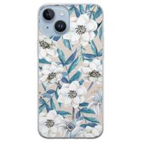 iPhone 14 Plus siliconen hoesje - Touch of flowers - thumbnail