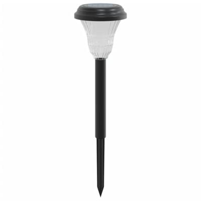 VidaXL Tuinpadverlichting 12 st solar met grondpennen wit