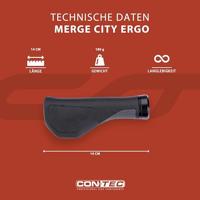 CONTEC griff "merge city ergo" ct grips merge city ergo 96/140mm, black - thumbnail