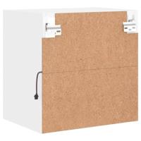 Nachtkastje met LED's wandgemonteerd wit - thumbnail