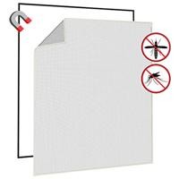 VidaXL Insectenhor voor ramen magnetisch 130x150 cm wit - thumbnail