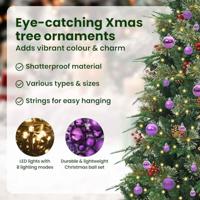 VidaXL Kunstmatige inklapbare kerstboom groen 210 cm pe en pvc - thumbnail