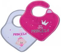 Gamberritos slabbetje meisjes 30 x 24 cm katoen - thumbnail