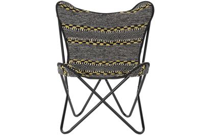 Armstoel DKD Home Decor Geel Wit Zwart Multicolour Ijzer 74 x 65 x 90 cm