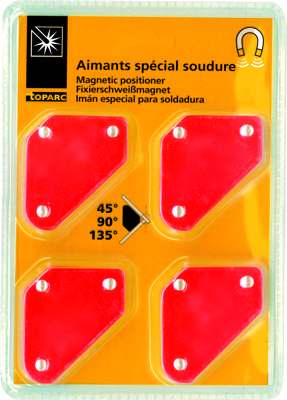 Toparc 044180 Magnetische lashoek, 4 stuks