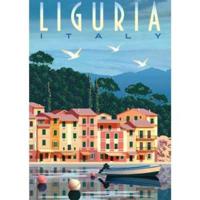 Ravensburger puzzel postcard from Liguria 1000 stukjes - thumbnail