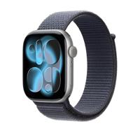 Apple Watch Band - Geweven sportbandje - 46 mm - Ankerblauw - Eén maat voor de meeste polsen - thumbnail