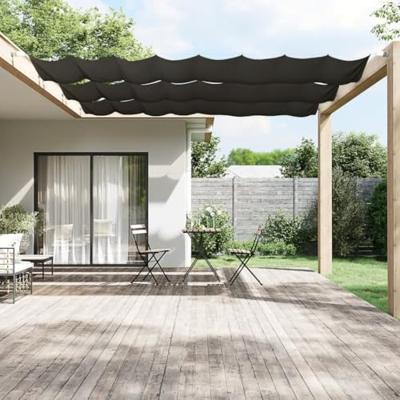 VidaXL Luifel verticaal 60x600 cm oxford stof antracietkleurig VidaXL Luifel verticaal 60x600 cm oxford stof antracietkleurig