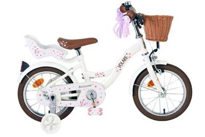 Volare blossom kinderfiets - meisjes - 14 inch - wit Volare blossom kinderfiets - meisjes - 14 inch - wit