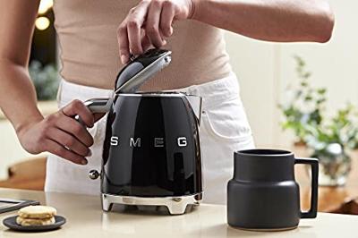 Smeg KLF05BLEU jaren &apos;50 waterkoker, zwart - thumbnail