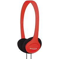 Koss Stereo( Kph7R) On Ear Per Iphone, Mp3 E Smartphone( Nera E Rossa) - thumbnail