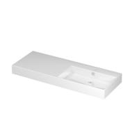 INK Unlimited Wastafel Porselein Rechts met 1 Kraangat - 1200x450x110 mm - Glans Wit - thumbnail
