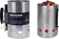 Bbq starter metaal diameter 19,5 cm - thumbnail