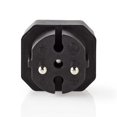 Stopcontact Splitter EU Zwart