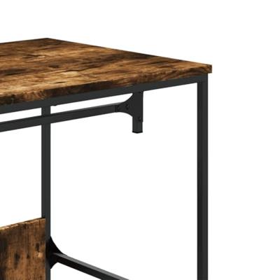 Kledingkast 90x50x180 cm bewerkt hout gerookt eikenkleurig Kledingkast 90x50x180 cm bewerkt hout gerookt eikenkleurig