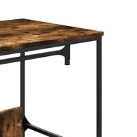 Kledingkast 90x50x180 cm bewerkt hout gerookt eikenkleurig - thumbnail