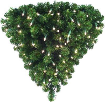 Plafonddeco Plafondboom hangende kunstkerstboom upside down Oregon 120 cm groen 200LED Peha - Peha