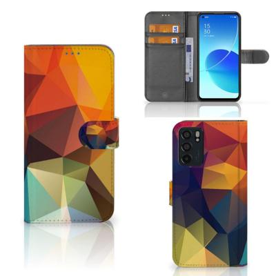 OPPO Reno6 5G | Book Case | Polygon Color